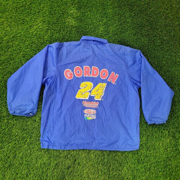 Vintage 90s NASCAR Jacket XL/2XL 26x28 Jeff-Gordon Baggy - Picture 1 of 16